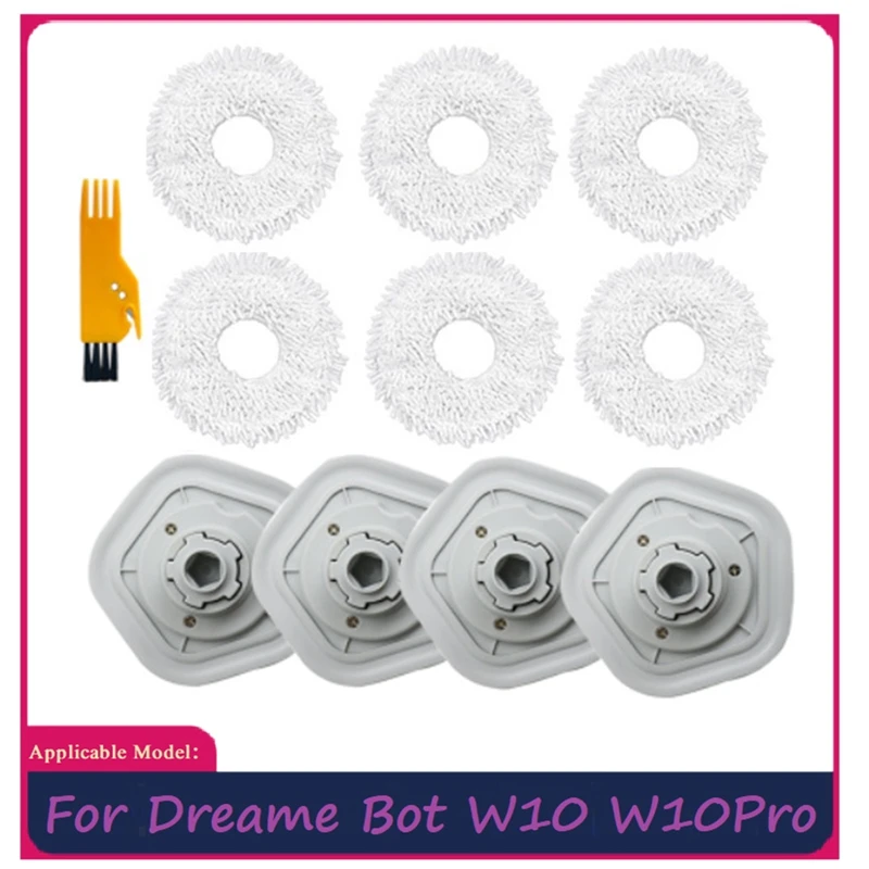 

11Pcs Replacement Spare Parts For Xiaomi Dreame W10/W10 Pro Vacuum Cleaner Accessories Washable Mop Cloth Cleaning Brush