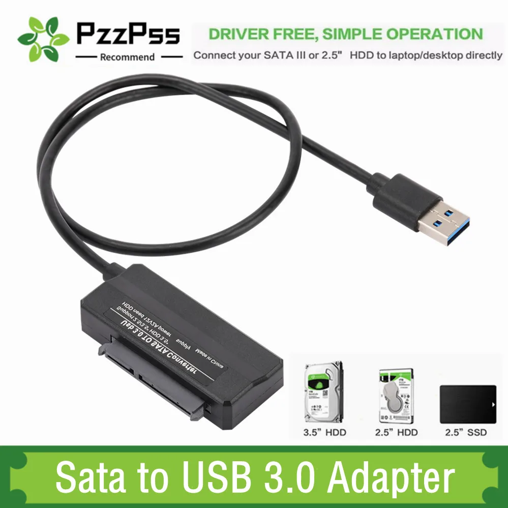 Кабель-адаптер Sata к USB 3,0, кабель USB к SATA 3, поддержка 22 Pin 2,5 3,5 inche, внешний жесткий диск SSD, жесткий диск, компьютерный разъем - Другие