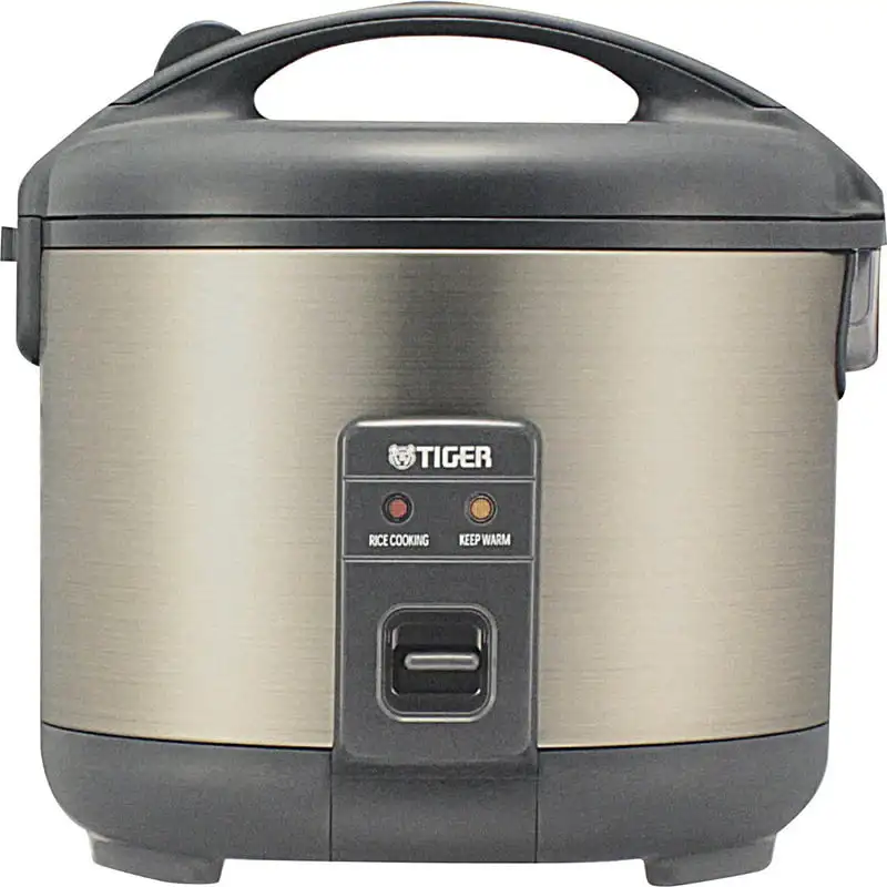 

CUP ELECTRIC RICE COOKER WARMER. KEEP WARM A MAXIMUM OF 12 HOURS. INCLUDES STEAM BASKET, SPATULA, AND RICE MEASURING CUP.