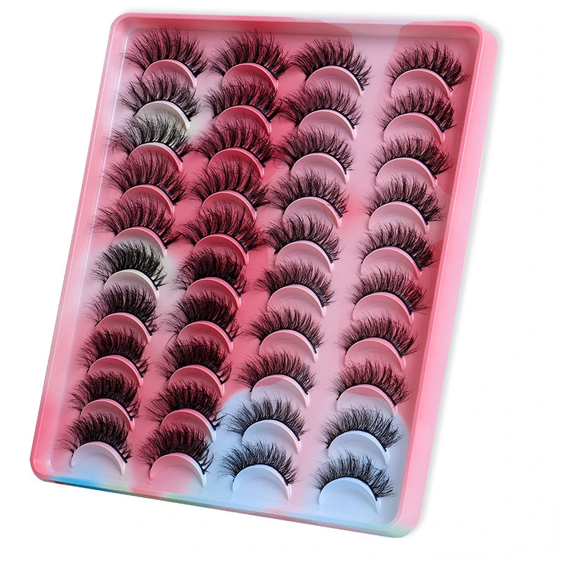 

20 Pairs Natural False Eyelashes Fake Lashes Long Makeup 3d Mink Eyelashes Eyelash Extension Mink Eyelashes for Beauty