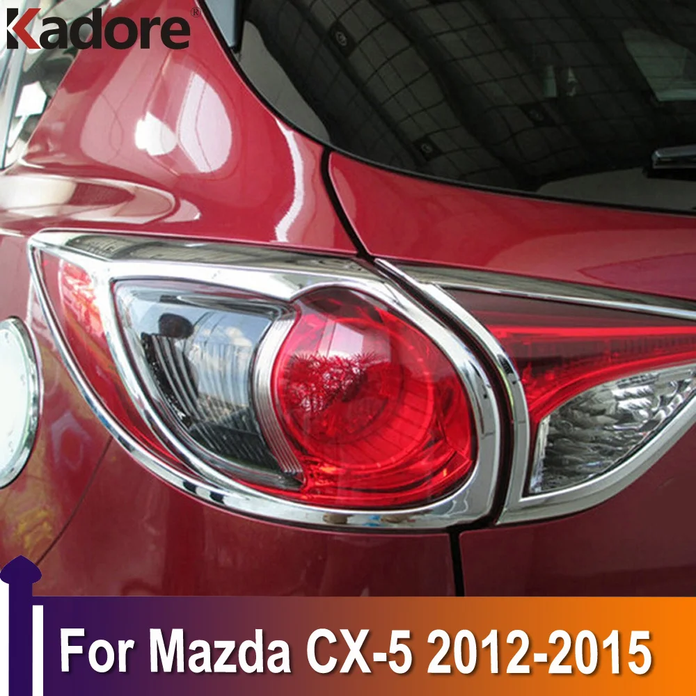 

Задняя крышка для Mazda CX-5 CX5, внедорожник, хэтчбек 2012, 2013, 2014, 2015, хромированная задняя лампа, украшение, ободок, Стайлинг автомобиля