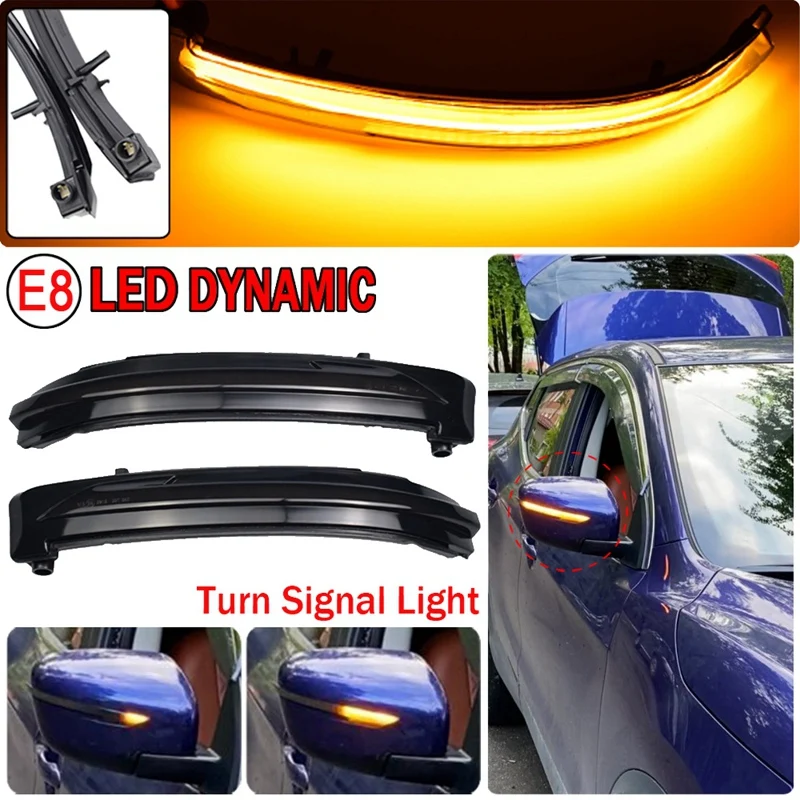 

Car Dynamic LED Rearview Mirror Light Turn Signal Light For Nissan X-Trail T32 Qashqai J11 Murano Z52 Navara Pathfinder