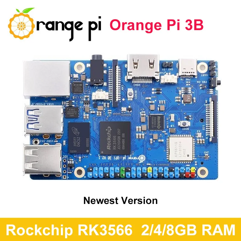 Мини-ПК Orange Pi 3B: процессор Rockchip, четырехъядерный 64-битный ...