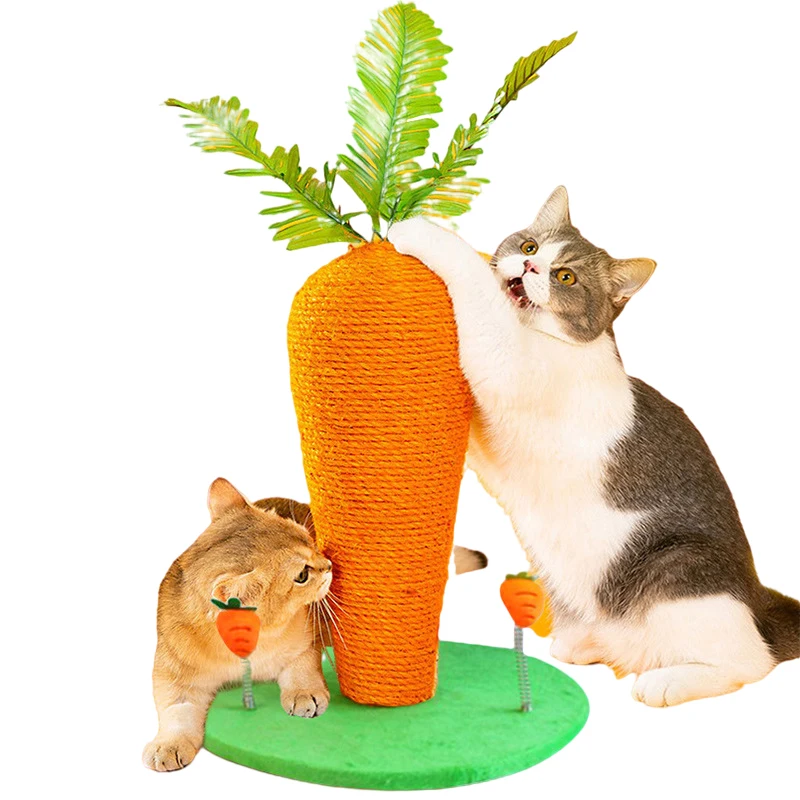 

2022 Когтеточка для домашних животных, кошачье дерево, башня, Когтеточка, милая Когтеточка для моркови, стойка для скалолазания, забавная кошк...