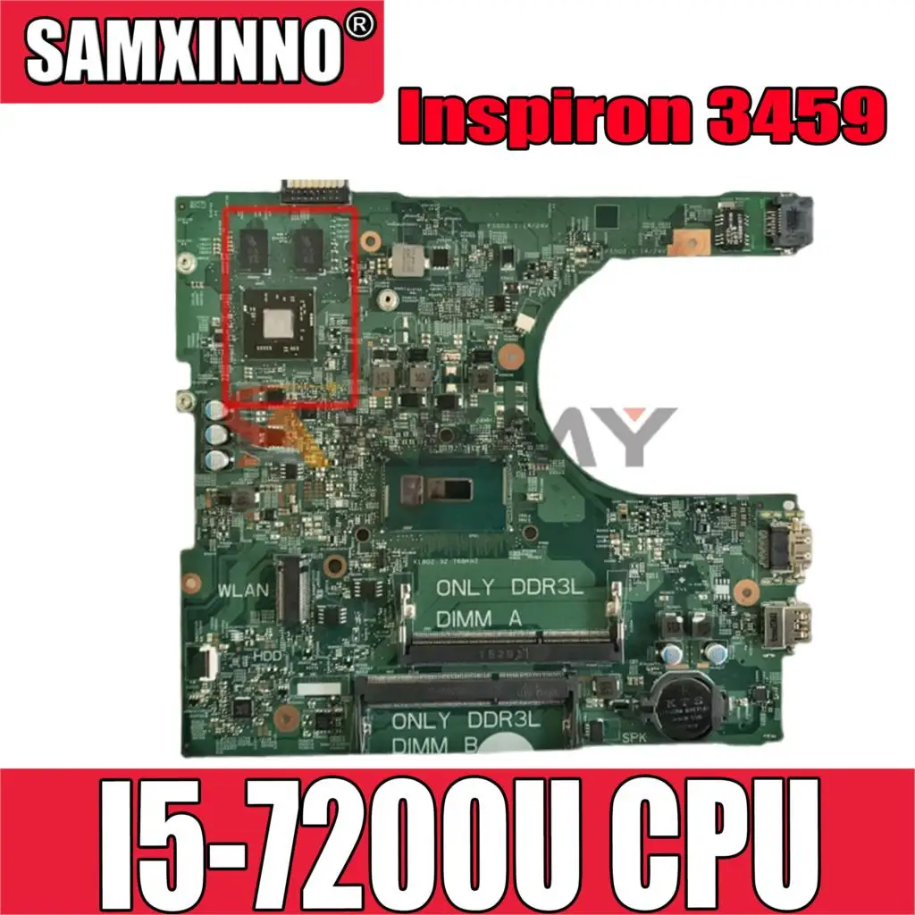 

Оригинальная материнская плата для ноутбука DELL Inspiron 3468 3568 Core I5-7200U 216-0864046 материнская плата 14236-1 CN-0DYXNC 0DYXNC DDR3