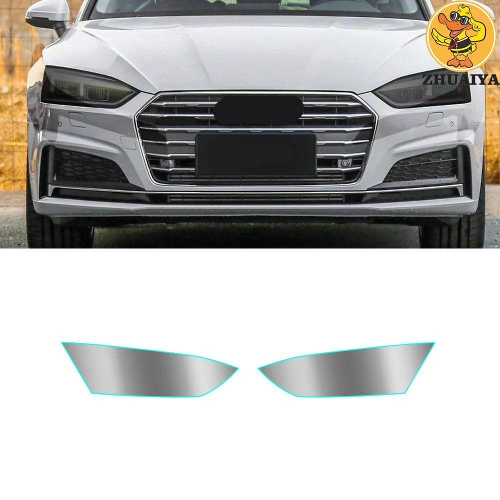 

Для Audi A5 8W6 2017-2022 нарезанный тинт для автомобильной фары Дымчатая Черная защитная пленка защита прозрачная пленка PPF
