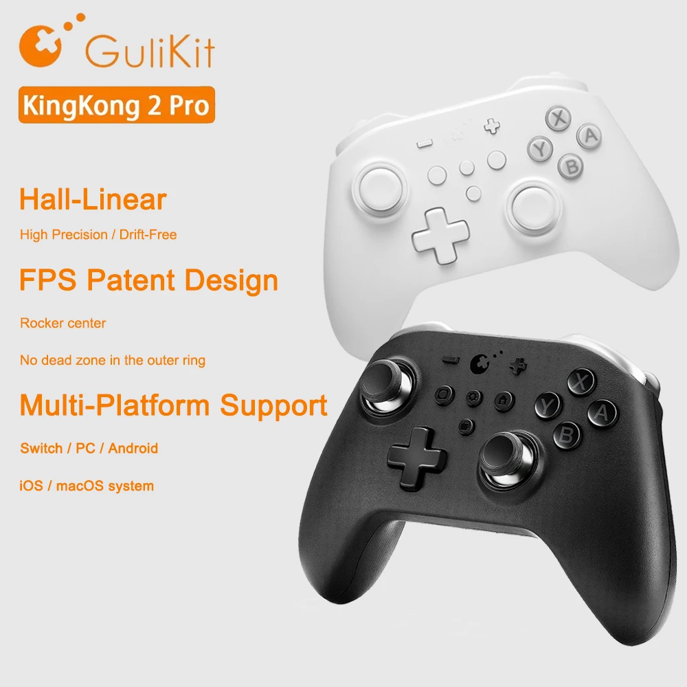 

GuliKit KingKong 2 Pro Controller Gamepad For Nintendo Switch MacOS Windows For iOS Android Game Controller