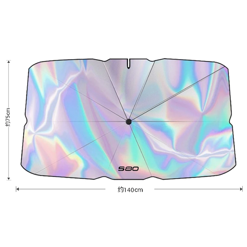 

Подходит для Volvo S60 S80 S90 V40 V60 V90 XC40 XC60 XC90, лазерный солнцезащитный козырек для лобового стекла, Теплоизоляционный козырек