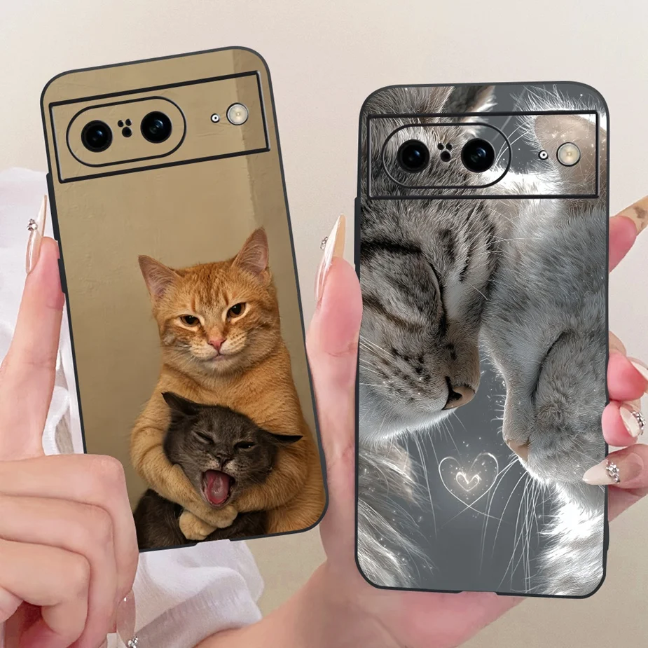 Фото Чехол для Google Pixel 8A, Pixel 8 Pro, с милым кошачьим принтом, модный, мягкий, из ТПУ, для Google Pixel 8 Pro, Pixel 8A, Funda Bags №2