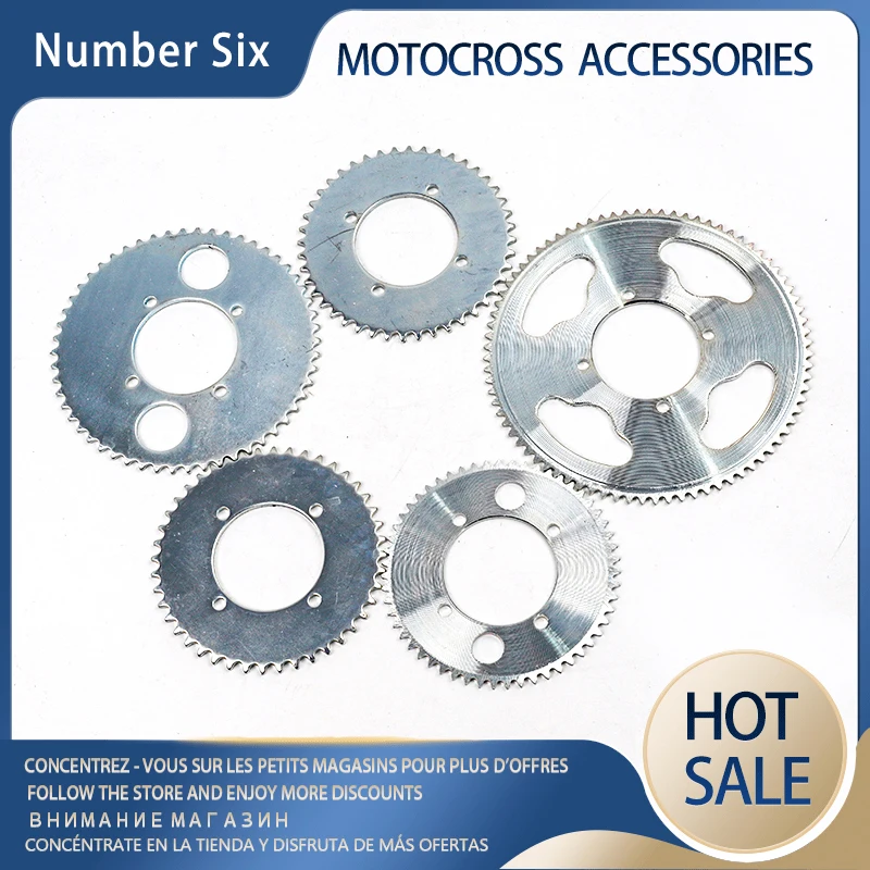 T8F Rear Sprocket 35t 44t 54t 64t 68t 74t Teeth 26/29/34/54mm For Mini Motorcycle ATV Four Wheel Mud Pit 47cc 49cc Parts