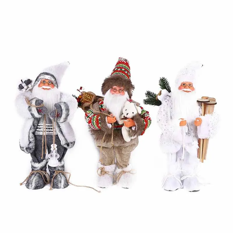 

40cm Telescopic Electric Santa Claus Doll Christmas Decoration Liquidations Children's Toys with Music Lighting New Year Gift