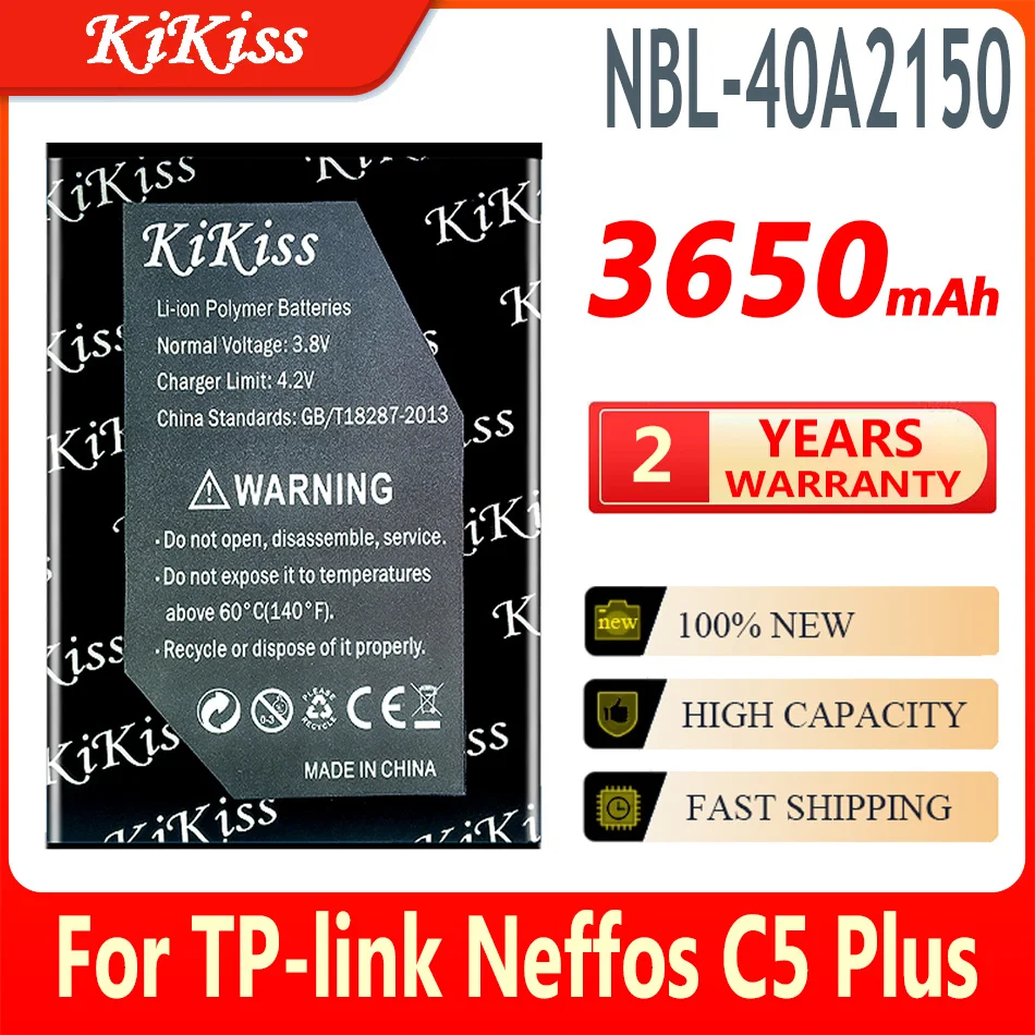 

High Quality 3650mAh NBL-40A2150 Battery for TP-link Neffos C5 Plus C5Plus NBL-40A2150 Mobile Phone Battery
