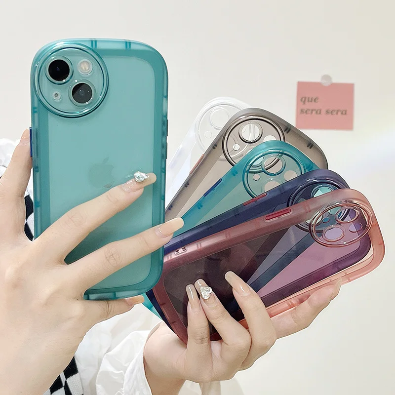 

Angel Eyes Big Pupil Lens Protection Case for Huawei Mate 30 40 pro nova 9pro p 40 50 pro Transparent Soft Cover for mate 40