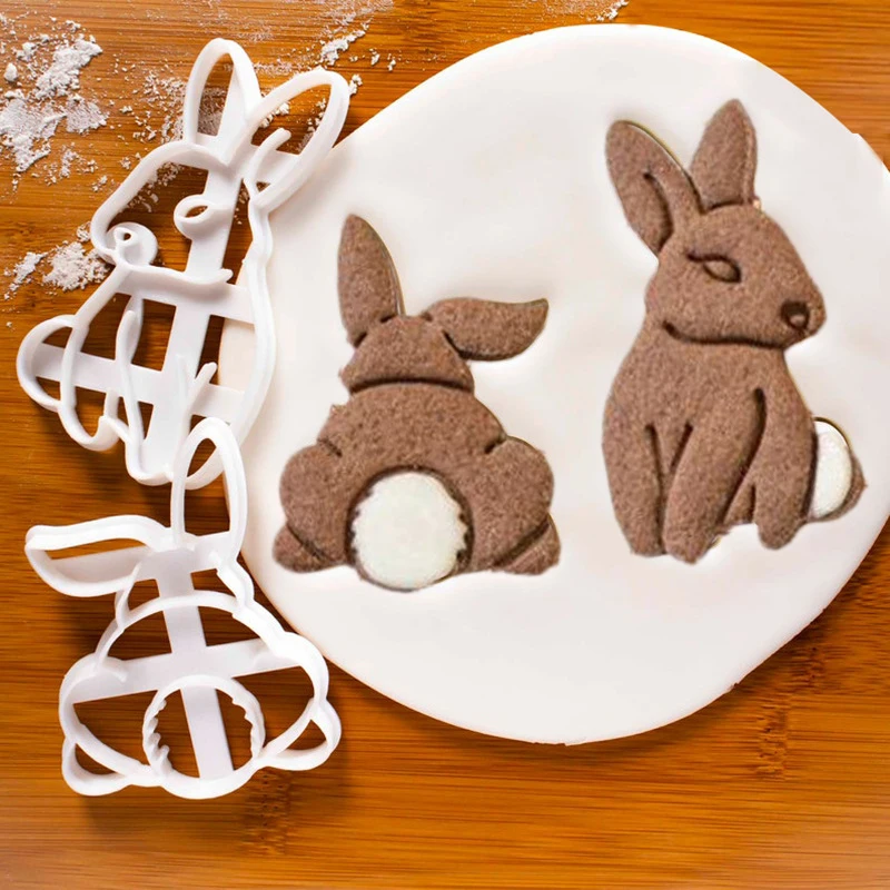 

NEW Easter Cookie Cutters Mold Easter Eggs Rabbit Fondant Cookie Mould For Home Easter Party DIY Baking Cake Decor Bunny Biscuit