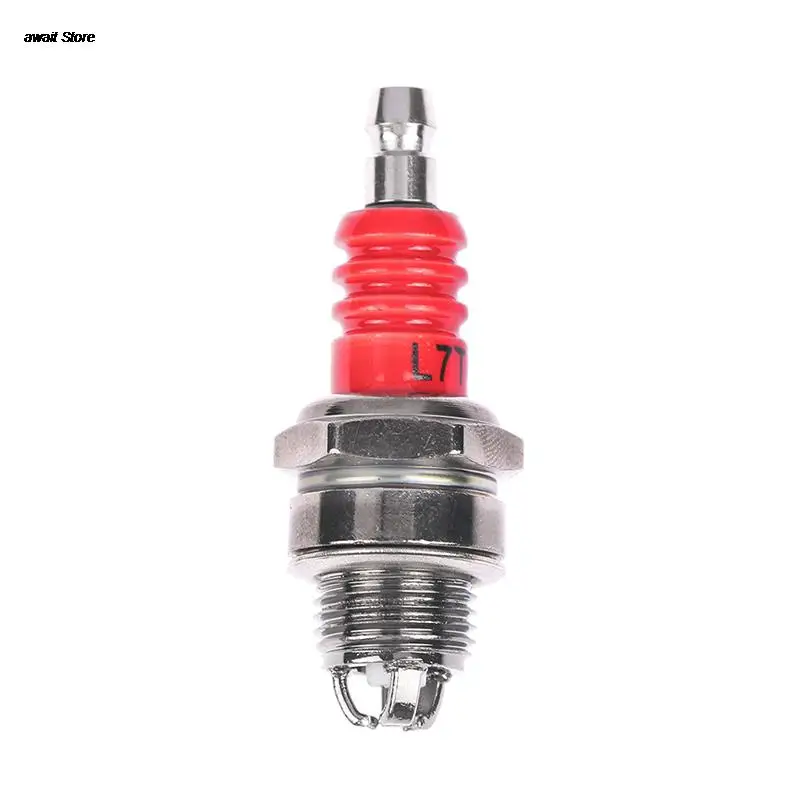 

1Pc Three-sided Pole Spark Plug L7TJC for Gasoline Chainsaw and Brush Cutter New Garden Machinery Lawn Mower Accessories