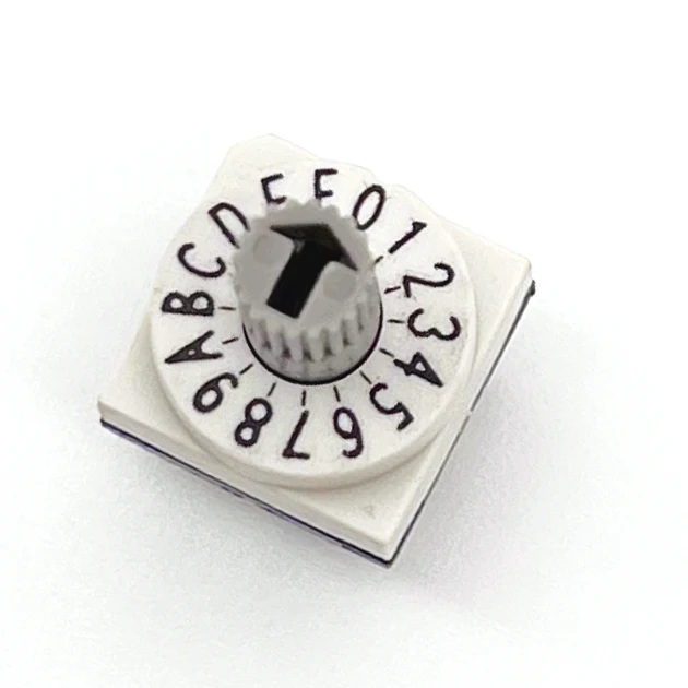 Качественный поворотный переключатель с кодировкой DIP 10*10 прямой контакт 0-F