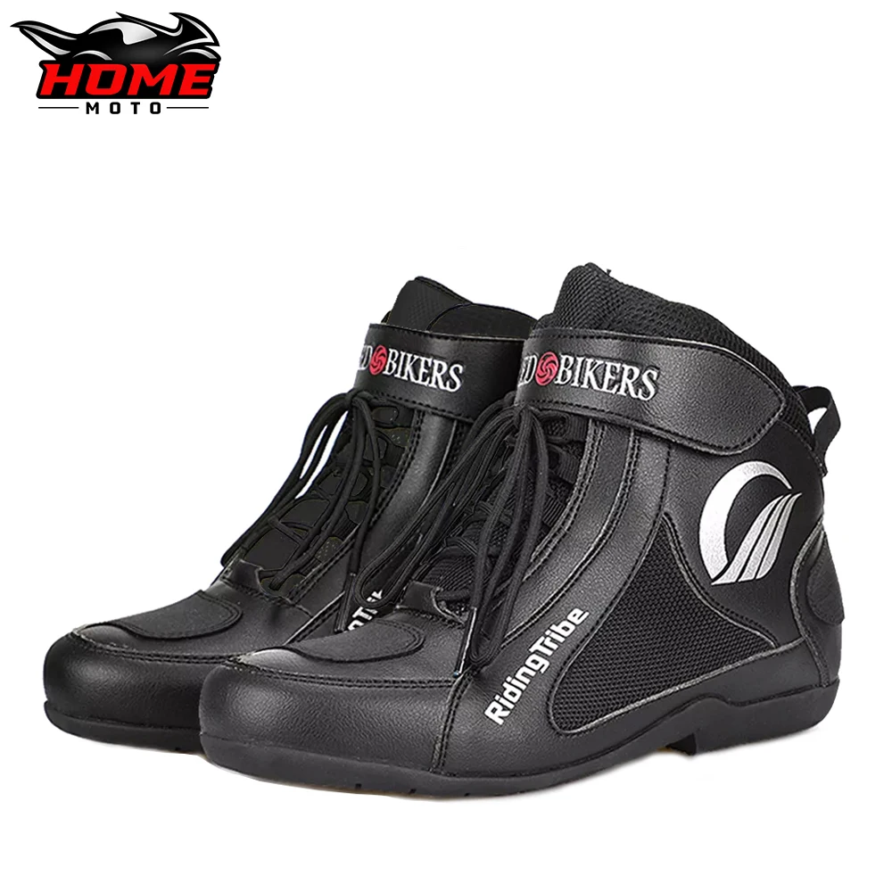 

Anti-fall Motorcycle Boots Motocross Cycling Protection Multicolor Men's Boots Wear-resistant Waterproof Racing Boots Size 40-45