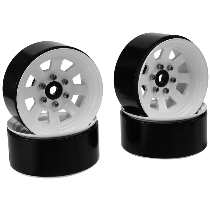 

4PCS Metal Beadlock 1.9 Wheel Rim Wheel Hub For 1/10 RC Crawler Car Traxxas TRX4 D90 Axial SCX10 90046 AXI03007 Redcat