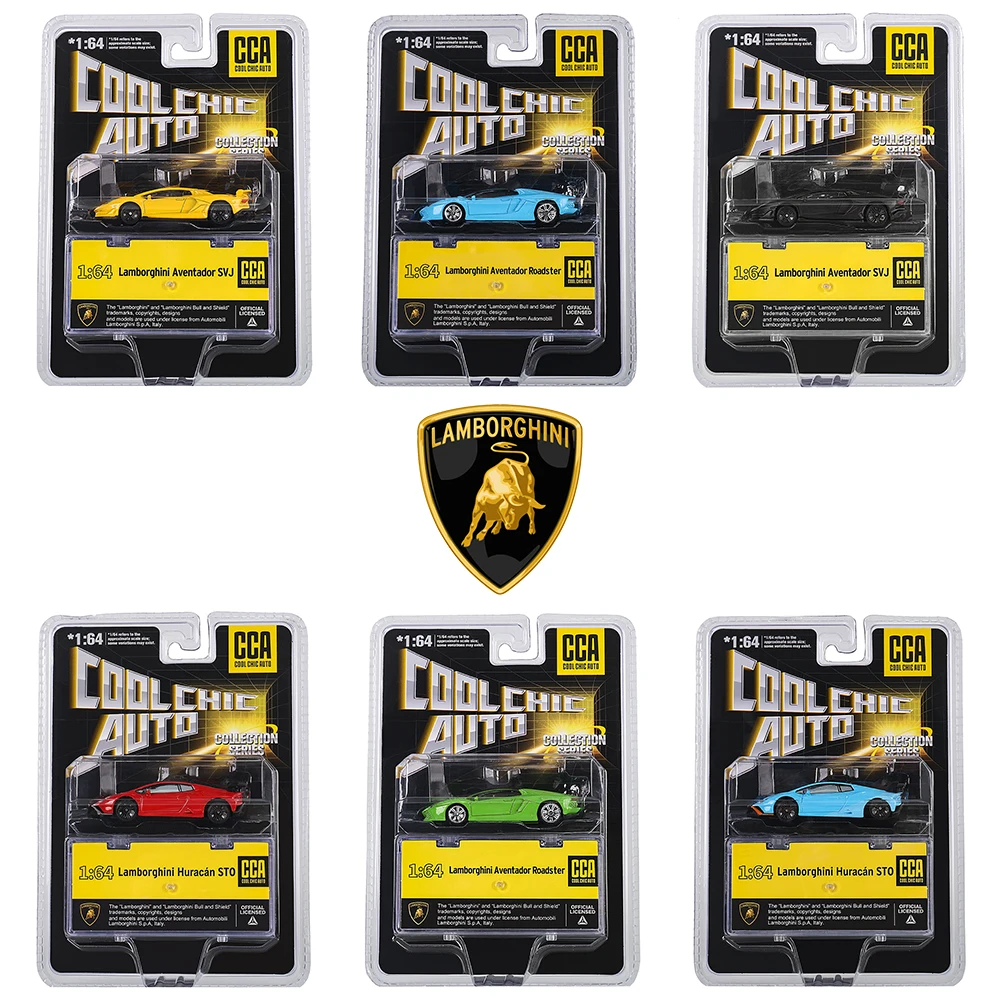 

CCA 1:64 Lamborghini Aventador SVJ Transparent dust cover classic static car alloy die-casting car model collection gift toy