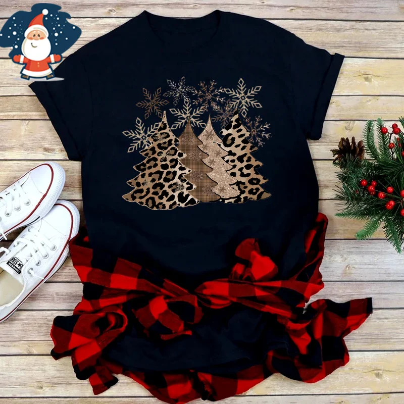 Футболка Y2k мужская с принтом Санта-Клауса и снежинками