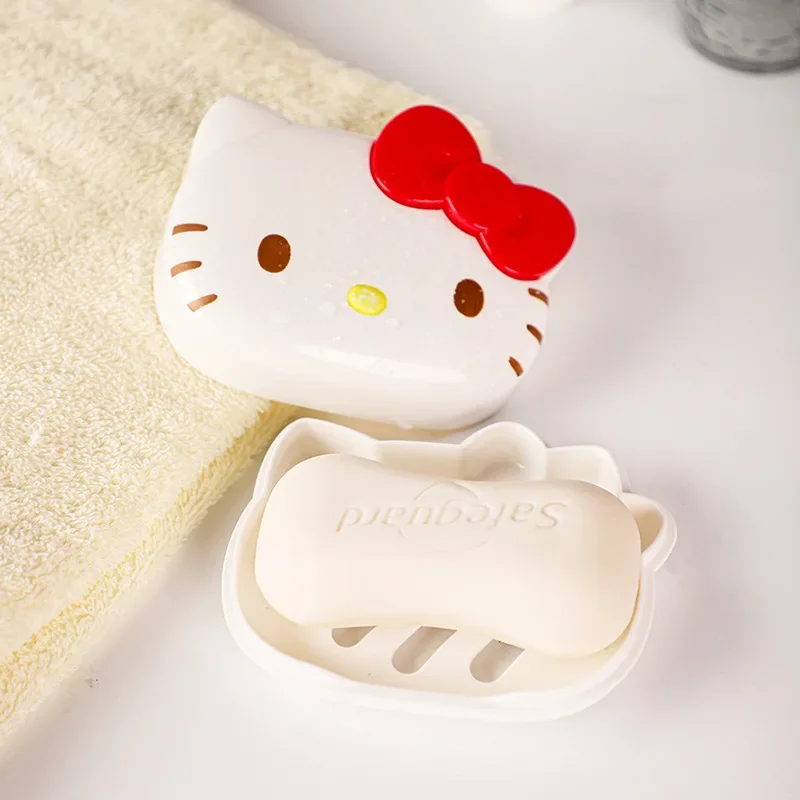Sanrio Коробка для мыла с милым Hello Kitty Моя Мелодия красивая модная домашняя раковина