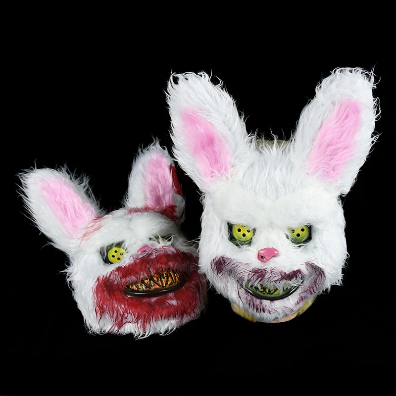 Маска для косплея кровавого кролика украшения Хэллоуина страшная ужасная маска