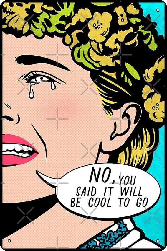 Midsommar поп-арт Нет вы сказали что будет круто Художественная печать забавный