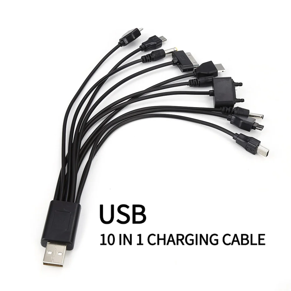 

10 In 1 Multi-Function USB Cable Phone USB Charger Charging Cable Cord Connector For Nokia LG For Samsung Sony Ipod Motorola