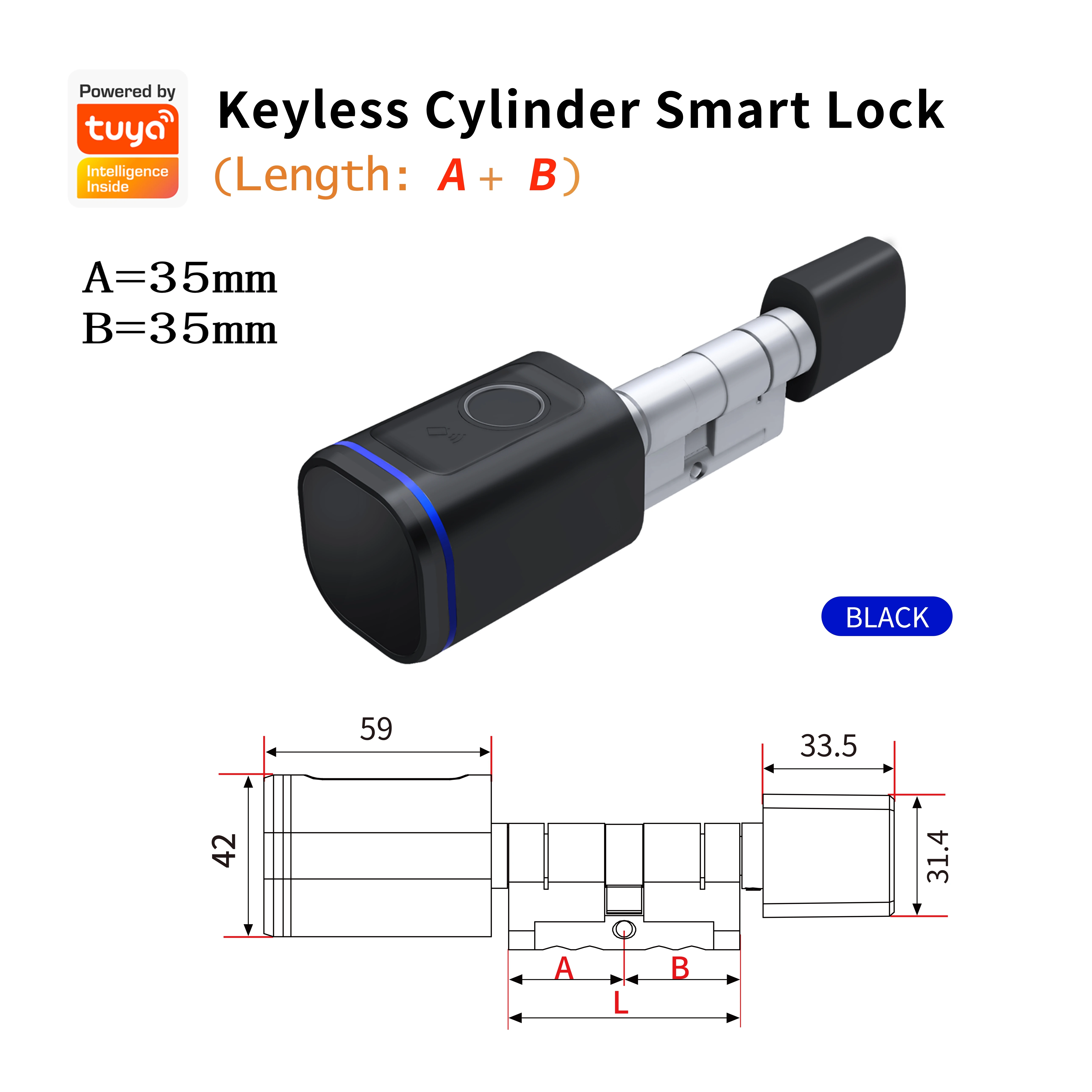 

Умный дверной замок IAooGee L31 с IC-картой/ключом/отпечатками пальцев/приложением, простой в установке, подходит для использования в офисе и квартире