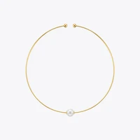 enfashion kpop pearl choker necklace for women gold color vintage necklaces collier birthday gift 2021 fashion jewelry p213262