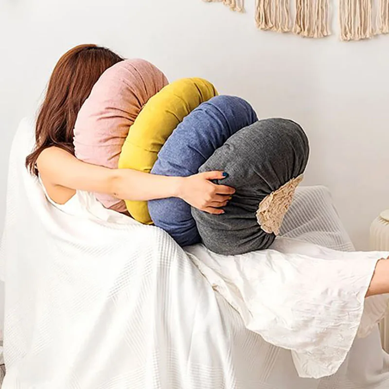 

Cushion Nordic style Lace Flower Chair pillow Thickened Buttocks Mat Can Be Removed And Washed Lovely Cushions