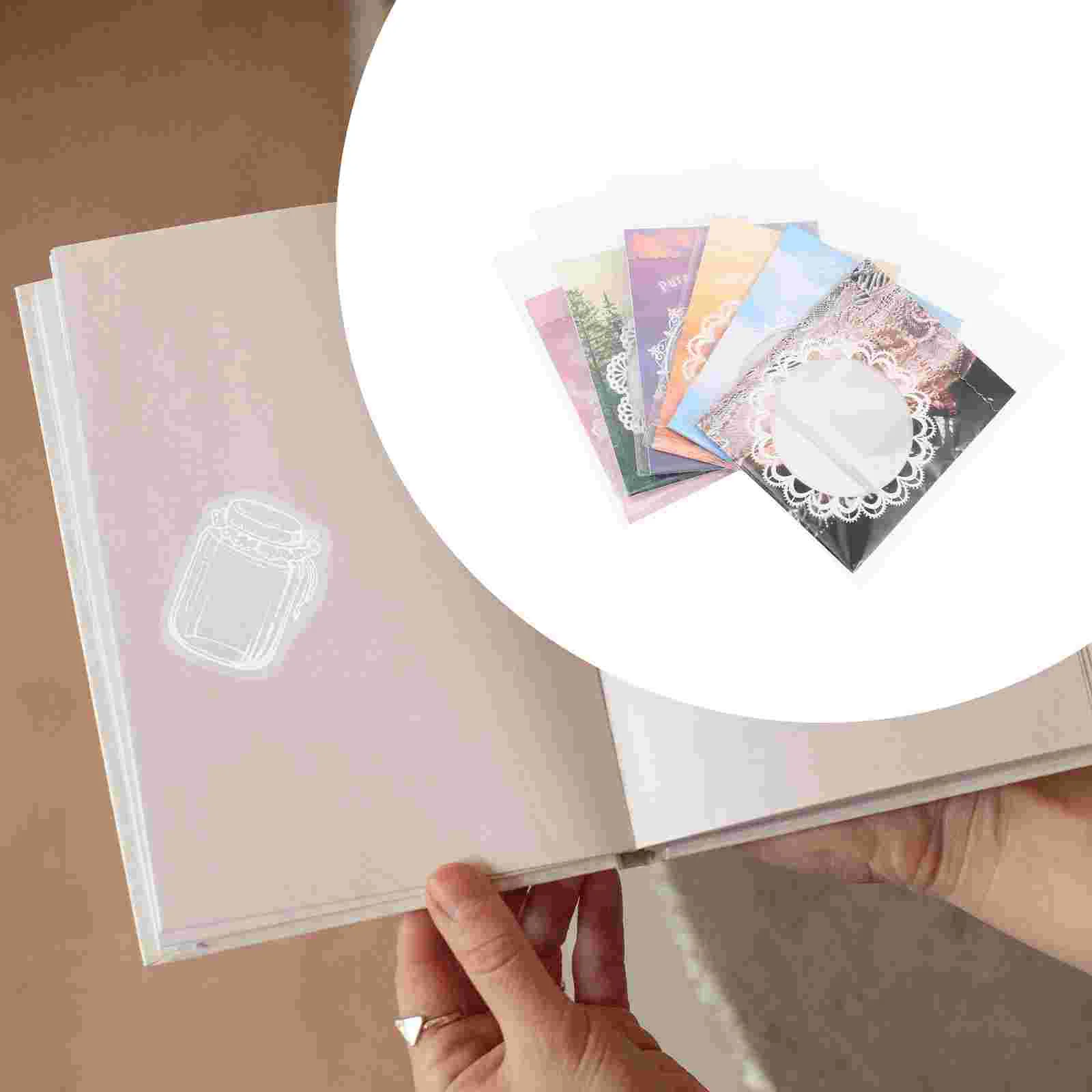 

6 Bags Lace Design Scrapbook Sticker DIY Diary Sticker Handbook Decorative Stickers