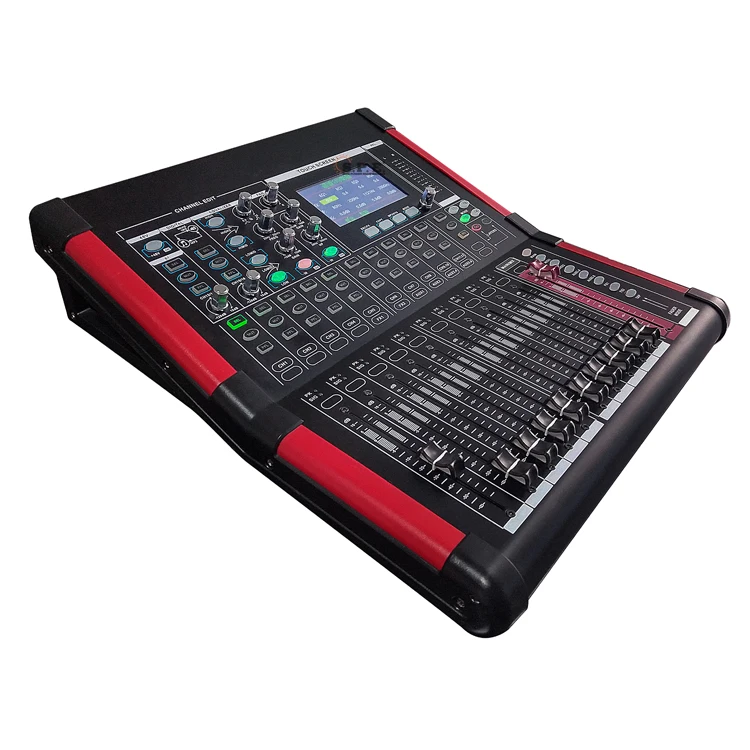 SPE High quality professional digital audio mixer with amplifier mixer USB function 16 channel digital mixer built in sound card