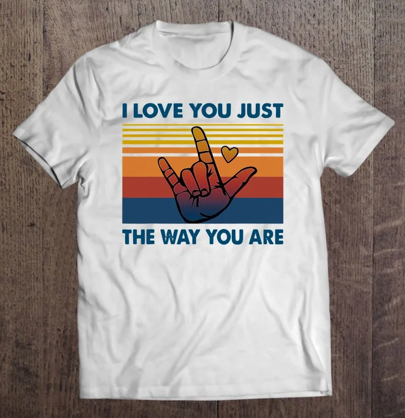 

Футболка оверсайз I Love Just The Way You Are, Мужская футболка, уличная одежда, рубашка в стиле хип-хоп, Спортивная футболка большого размера