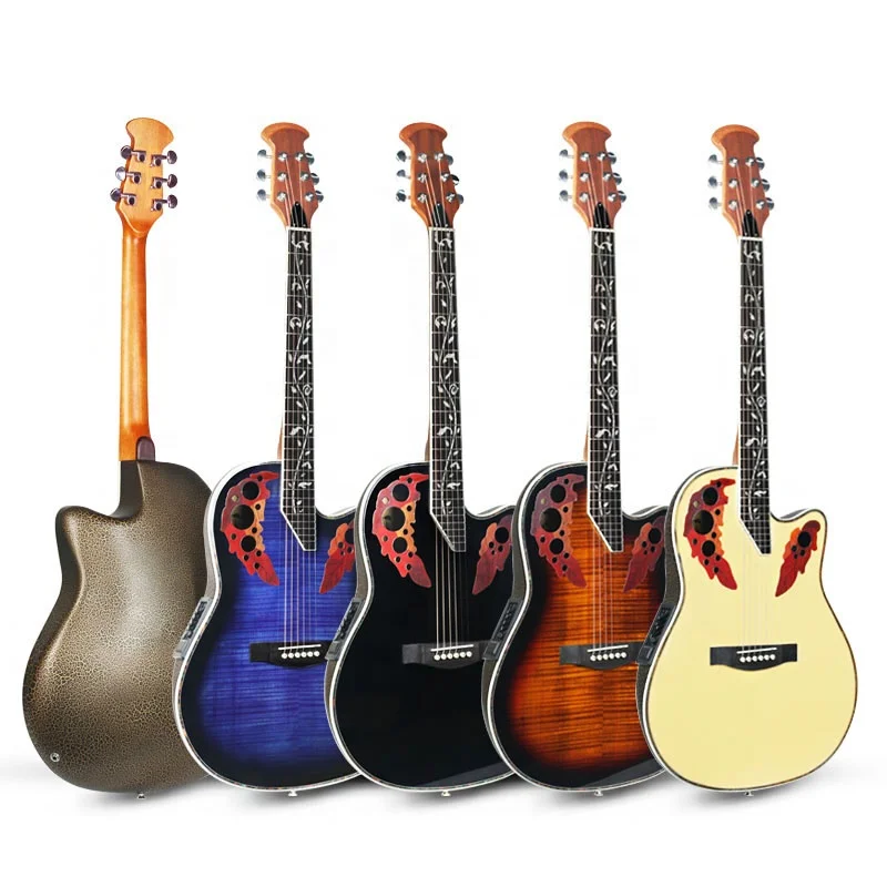 

Ovation Guitar manufacturers cheap Guitar OEM gitar With 4-band EQ Electric Acoustic Guitar