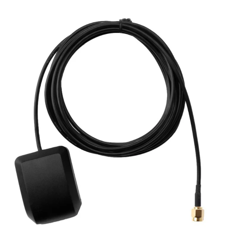 

Right Angle SMA Male Plug GPS Active Antenna Aerial Connector Cable for Car Dash DVD Head Unit Stereos