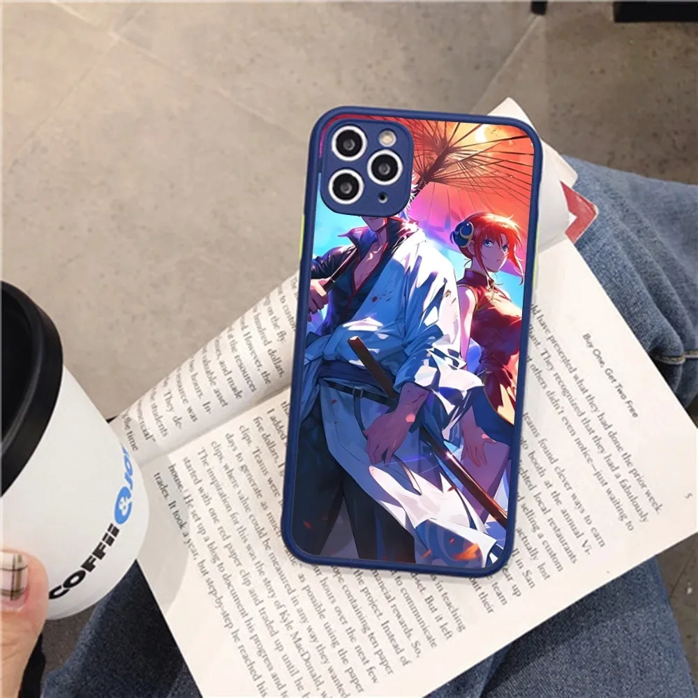 Gintama Japanese Anime Classic Phone Case For IPhone 14 11 12 13 Mini Pro Max 8 7 Plus X XR XS MAX Translucent Matte Cover