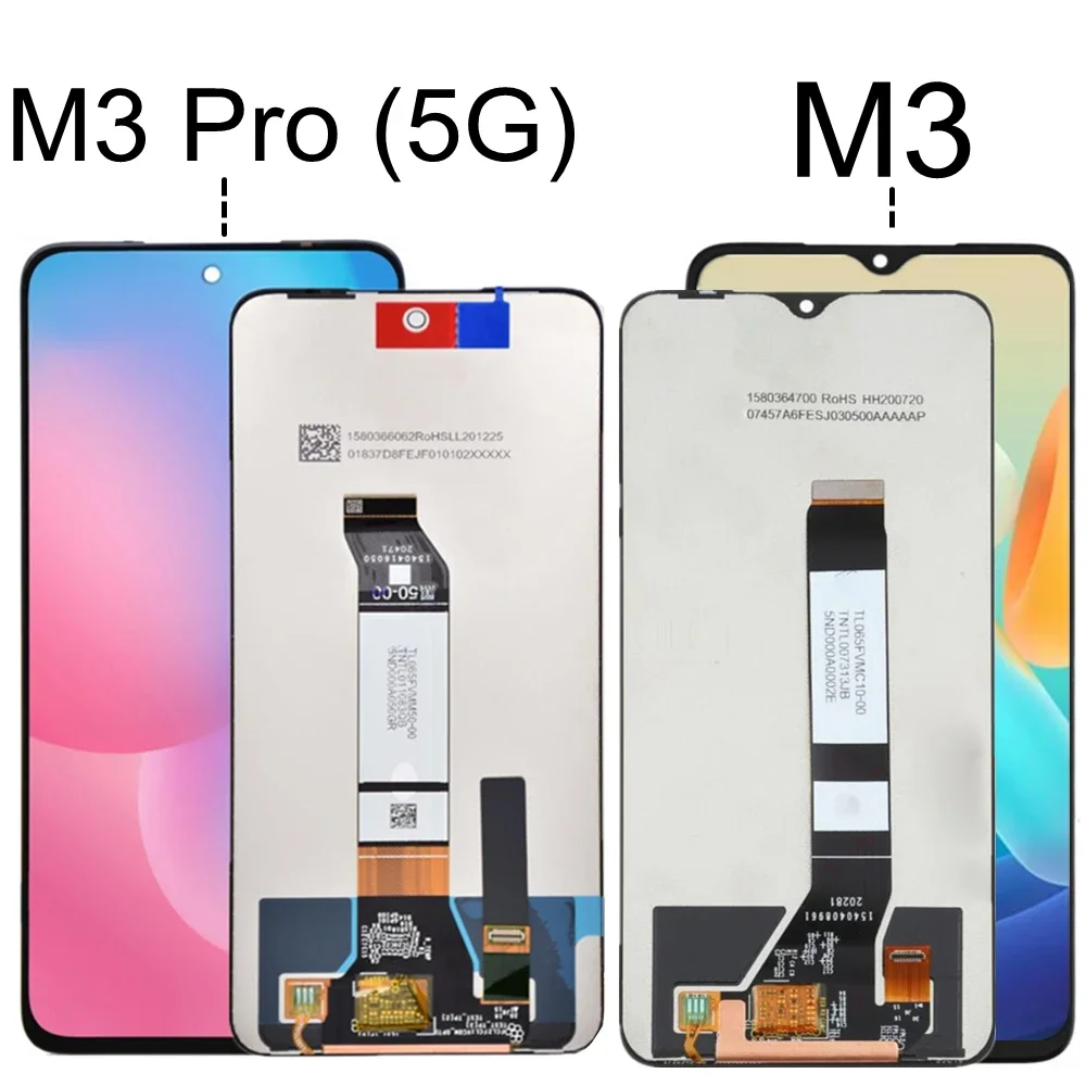 Для Xiaomi Poco M3 Pro 5G ЖК-дисплей с дигитайзером сенсорного экрана Замена для M2010J19CG