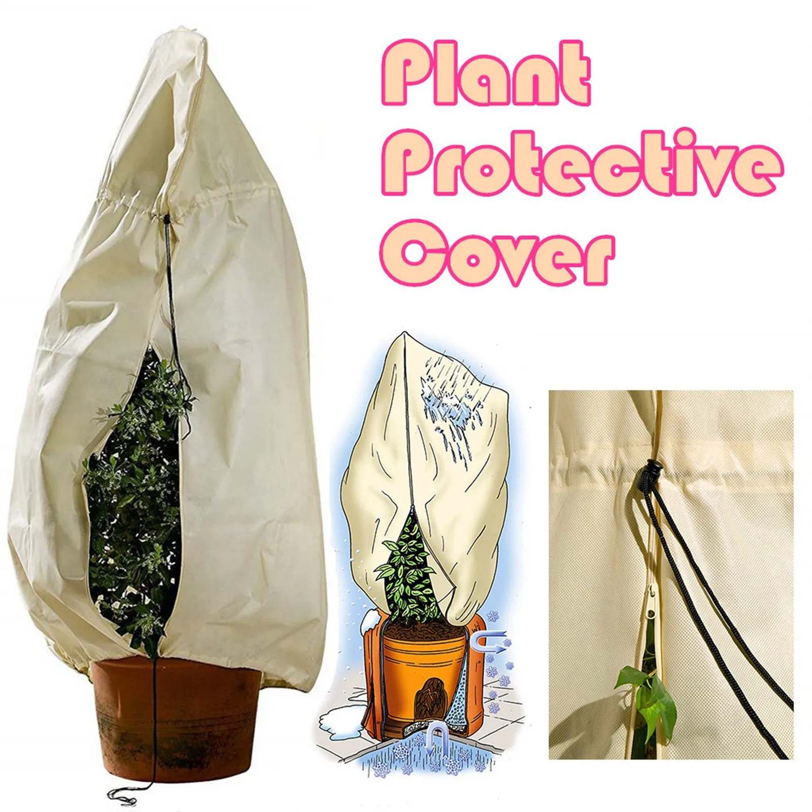 

Outdoor Faucet Lock System Tree Yard Winter Cover Warm Protecting Shrub Protection Frost Garden Bag Outdoor Chair Covers Large