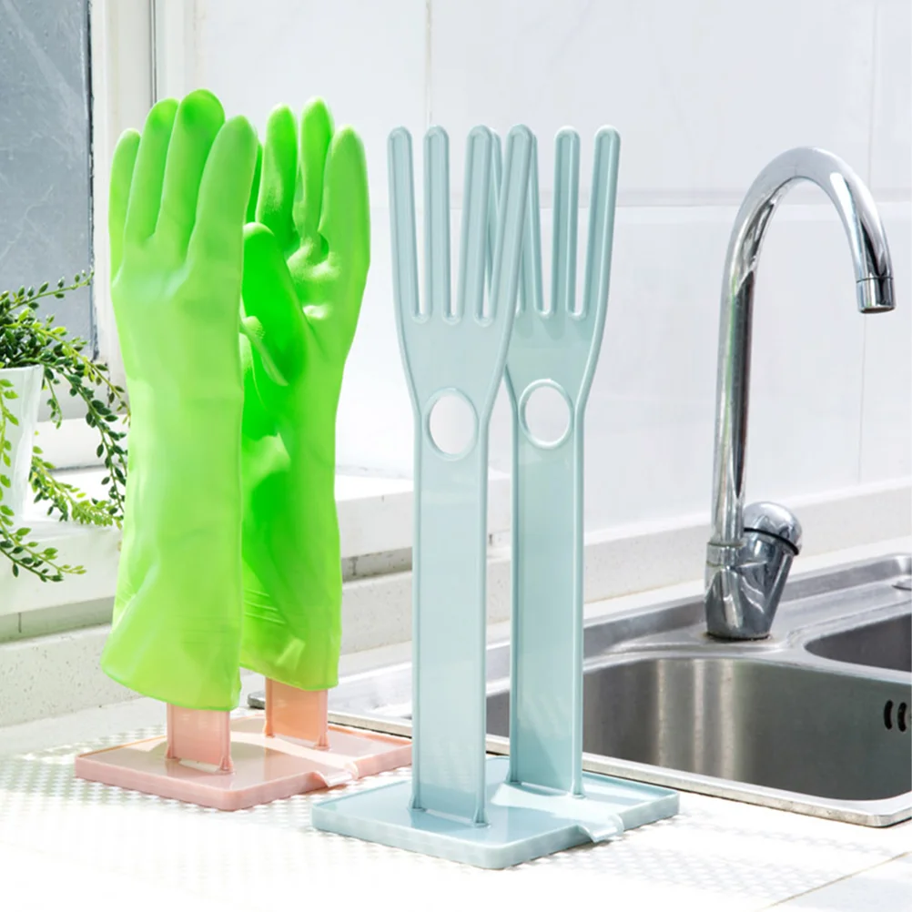 

2pcs Kitchen Glove Holder Glove Drying Rack Drying Rack Mitten Storage Rack Duster Cloth Stand