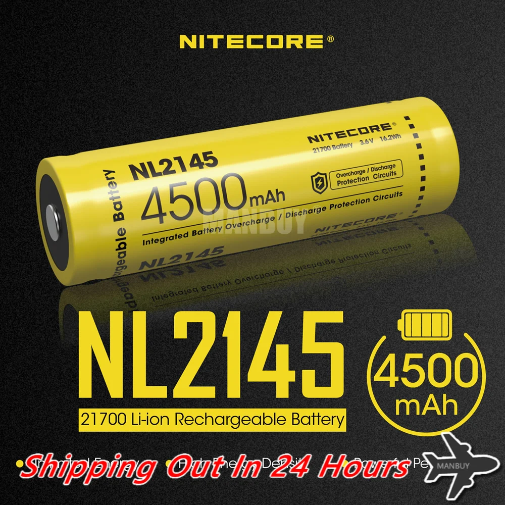 

Аккумуляторная батарея Nitecore NL2145, 21700 мАч, 4500 в, 5 А