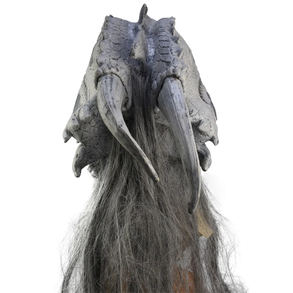 Маска дракона с полной головой и волосами латексная маска для головы животного
