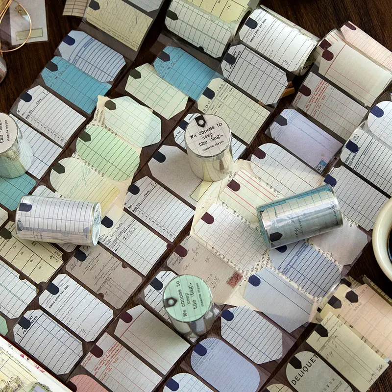 

65mm*2m Vintage Washi Tape Decorative Diy Junk Journal Stick Labels Scrapbooking accessories hand made Collage material