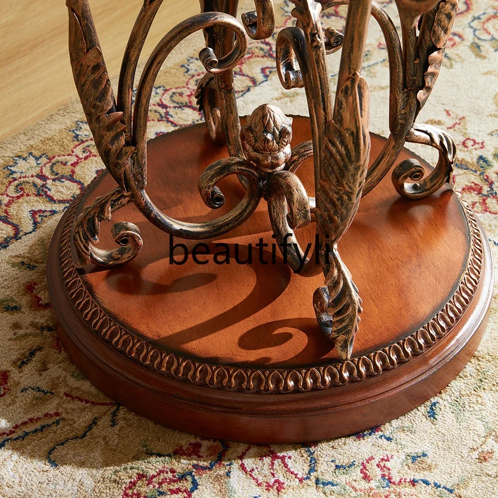 Карамельный американский диван несколько европейских маленьких круглых