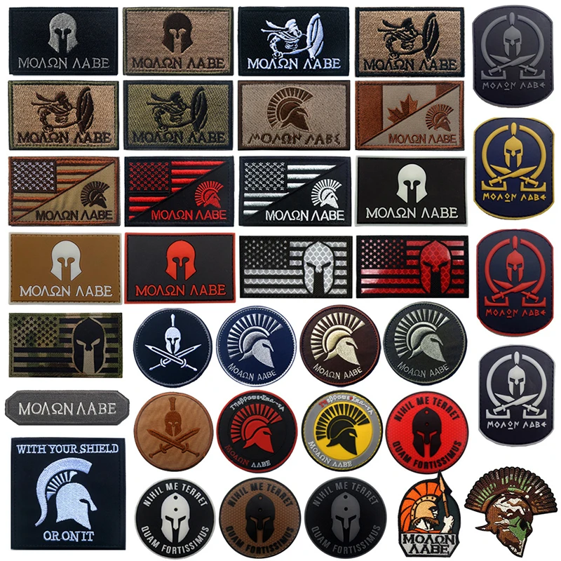 

3D PVC Patch Clothing Spartan Patch Badge Clothing Tactical Badge Hook and Loop Army Embroidery Decorative Badge