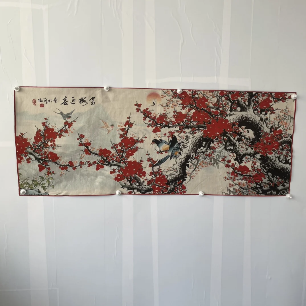 

Шелковая вышивка "Снежная слива"