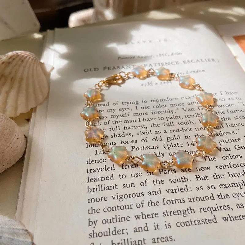 

Starry Night beaded bracelet witchy fairy, boho, cottage bracelet