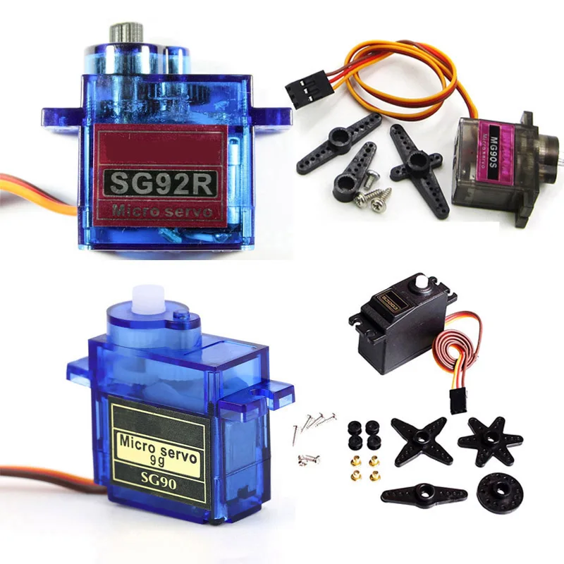 Rc Mini Micro 9g 1,6 кг сервопривод SG90 MG90S MG995 MG996 для arduino для вертолета самолета автомобиля лодки