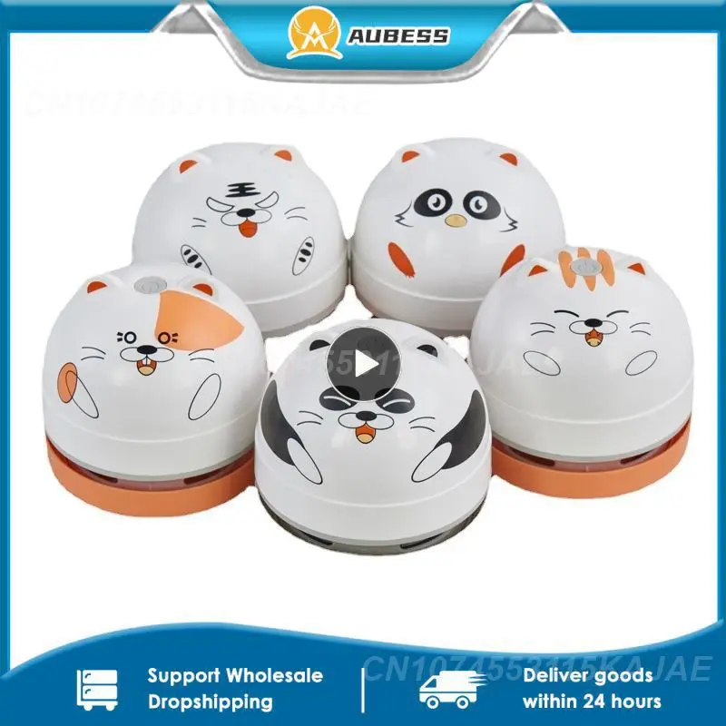 

Mini Desk Vacuum Cleaner Portable Pencil Crumbs Brush Automatic Office Student Table Sweeper Rubber Confetti Computer Cleaner