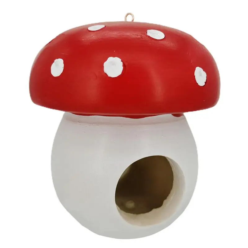 

Bird Feeders Humming Bird Feeder For Outside Resin Mushroom Shaped Bird Feeder Garden Hangings Bird Feeder For Outdoor Lawn